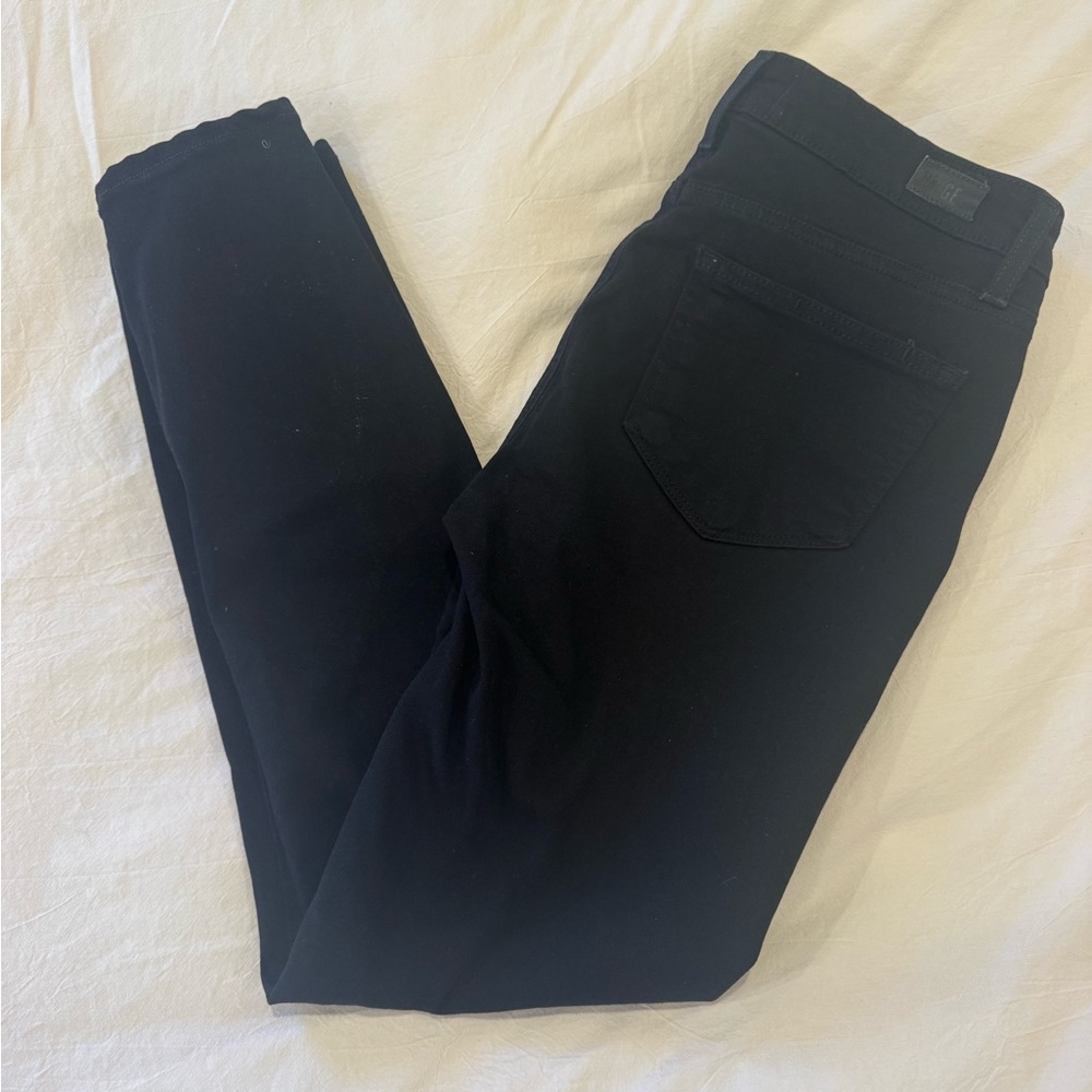 Paige Verdugo Ultra Skinny Black Jeans. Size 28